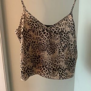 Silk cheetah print top from Forever 21  size small